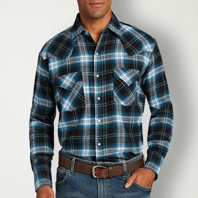 Ely cattleman black hot sale western shirt