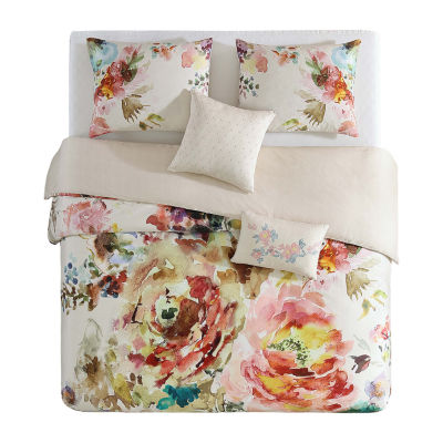 Bebejan Antique Flowers 5-pc. Midweight Reversible Comforter Set