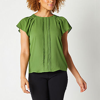Worthington Petite Womens Perfect Blouse - JCPenney