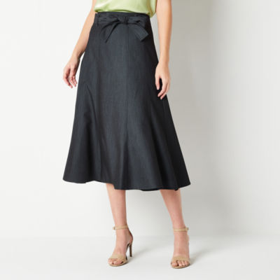 Denim on sale skirt jcpenney