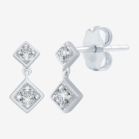 Ever Star (G / SI1-SI2) 1/4 CT.T.W. Lab-Grown Diamond Sterling SIlver Round Stud Earrings, One Size