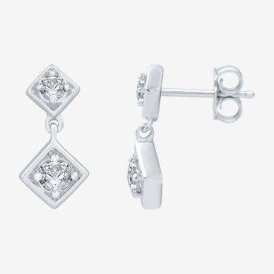 Ever Star (G / SI1-SI2) 1/4 CT.T.W. Lab-Grown Diamond Sterling SIlver Round Stud Earrings