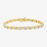 1/2 CT. T.W. Lab Grown White Diamond 14K Gold Over Silver Sterling Silver 7.5 Inch Tennis Bracelet, 7 1/2