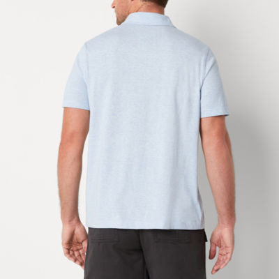St. John's Bay Super Soft Jersey Mens Slim Fit Short Sleeve Pocket Polo Shirt