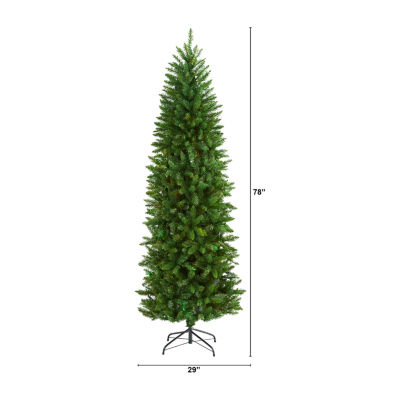 Nearly Natural Slim Mountain Faux Pine Christmas Tree