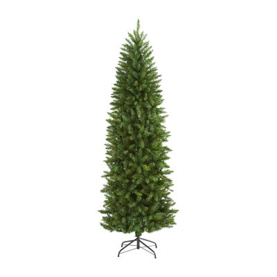 Nearly Natural Slim Mountain Faux Pine Christmas Tree