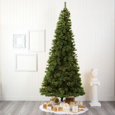 Nearly Natural White Mountain Faux Pine Christmas Tree