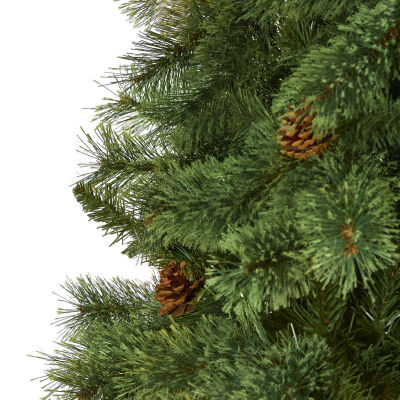 Nearly Natural White Mountain Faux Pine Christmas Tree