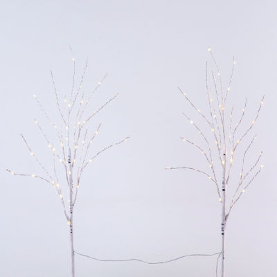 Nearly Natural 2.5' Faux Birch 2-pc. Decorative Branch