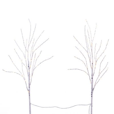 Nearly Natural 2.5' Faux Birch 2-pc. Decorative Branch