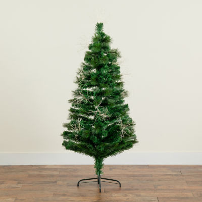 Nearly Natural Fiber Optic Faux Foot Pre-Lit Pine Christmas Tree