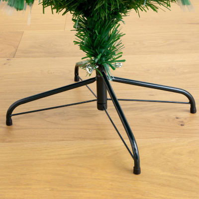 Nearly Natural Fiber Optic Faux 6 Foot Pre-Lit Pine Christmas Tree