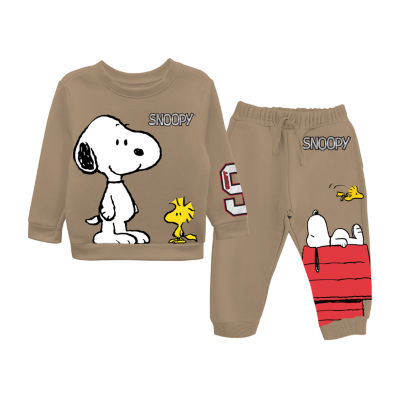 Toddler Boys 2-pc. Fleece Snoopy Pant Set