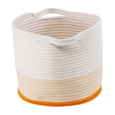 Honey-Can-Do And White Ombre Cotton Rope 2-pc. Round Baskets