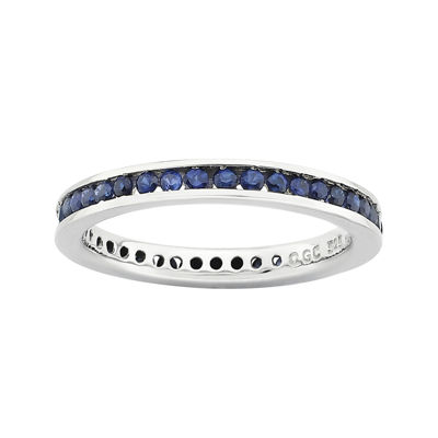 Personally Stackable Lab-Created Sapphire Eternity Ring