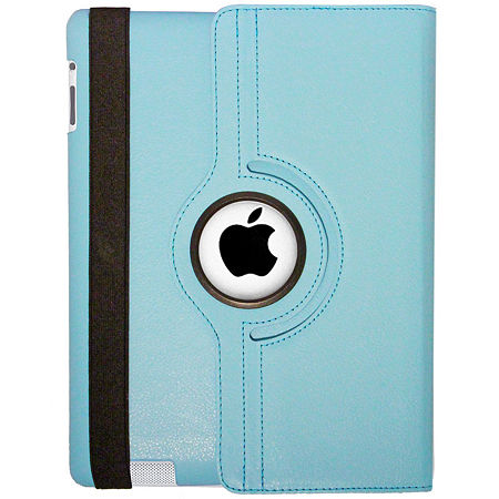 Natico Faux Leather 360° Degree Rotating Case For IPad, One Size, Blue