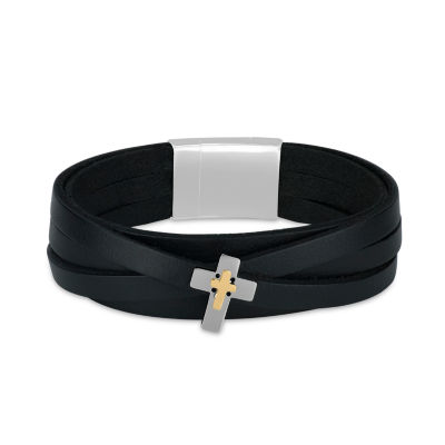 Mens Stainless Steel Wrap Bracelet