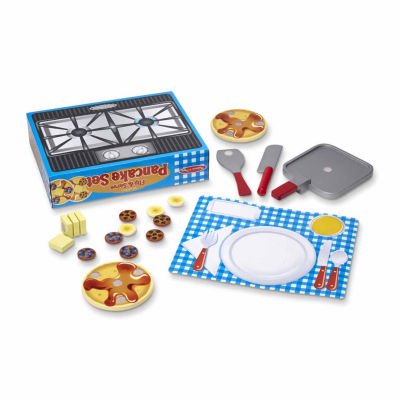 Melissa & Doug Wooden Flip & Serve Pancake Set Play Kitchens