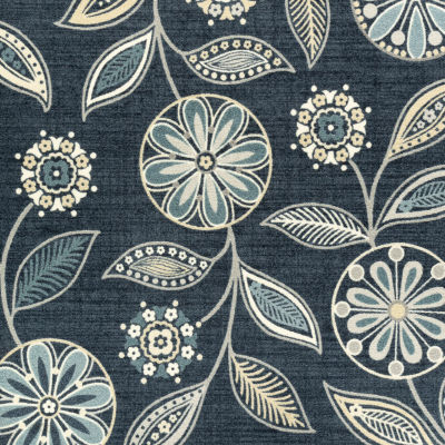 Maples Modern Floral Collection Skid Resistant Indoor Rectangular Area Rug