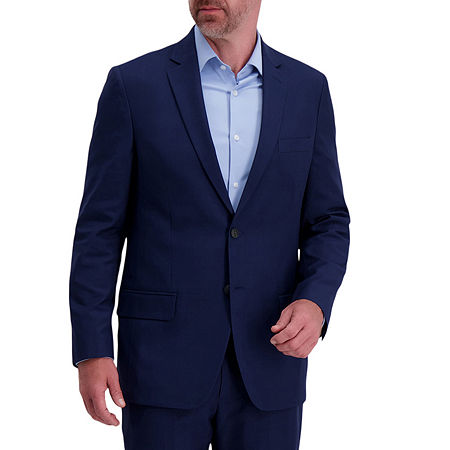 Haggar Men's Smart Wash With Repreve Suit Separate Jacket, 52 Regular, Blue