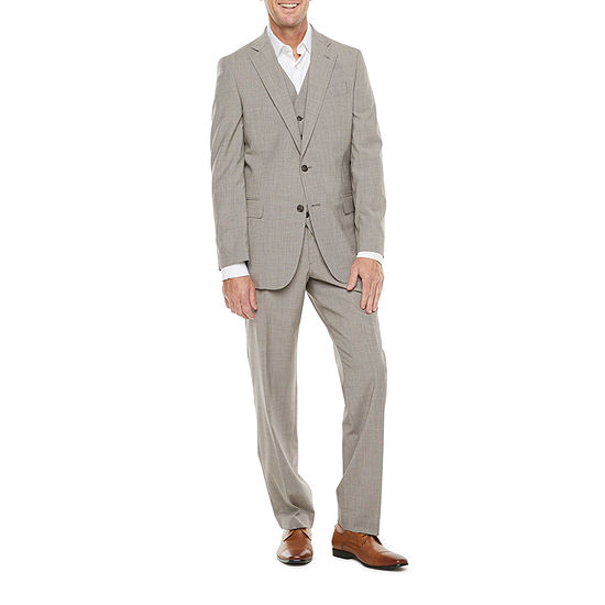 Stafford Signature Coolmax Brown Texture Suit Separates