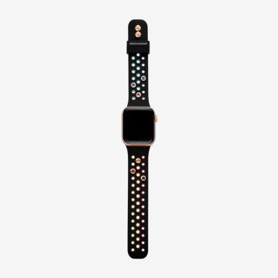 Skechers Apple Watch Compatible Unisex Adult Black Watch Band Srs6000