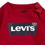 Levi's Baby Boys Crew Neck Long Sleeve Graphic T-Shirt