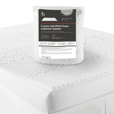 Home Expressions 5-zone standard foam mattress topper
