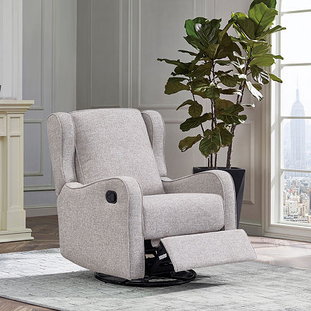 Skylar Swivel Glider Recliner, One Size, Beige