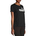 Puma Womens Round Neck Short Sleeve T-Shirt