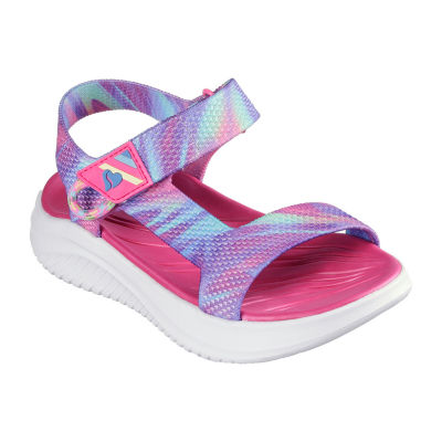 Skechers Little Girls Ultra Flex 3.0 Strap Sandals