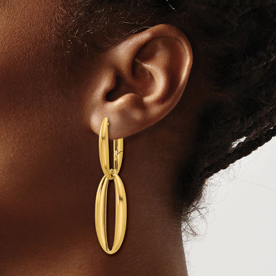 18K Gold 54mm Hoop Earrings