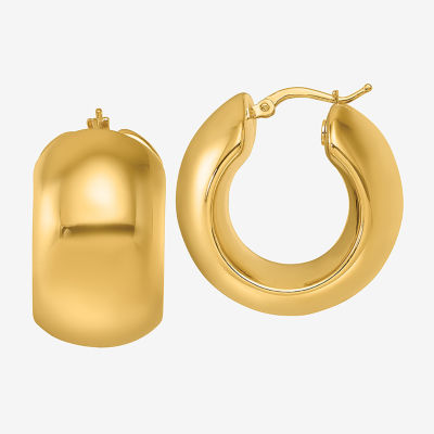 18K Gold 24mm Hoop Earrings