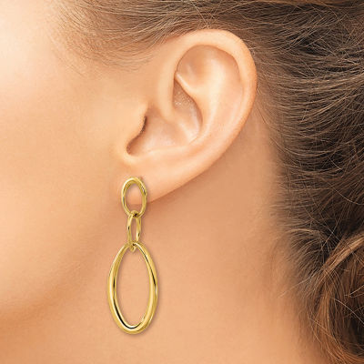 18K Gold Drop Earrings