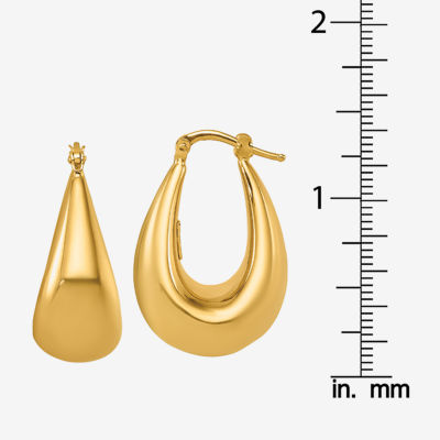 18K Gold 28mm Hoop Earrings