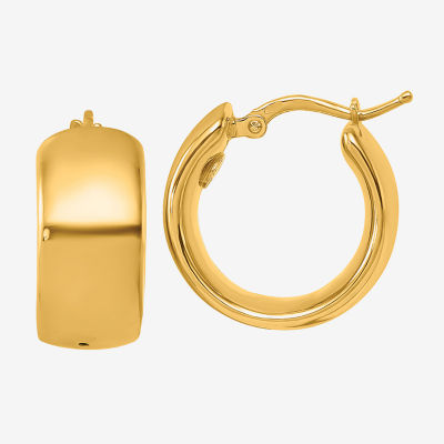 18K Gold 20mm Hoop Earrings