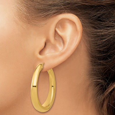 18K Gold 48mm Hoop Earrings