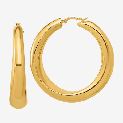 18K Gold 48mm Hoop Earrings