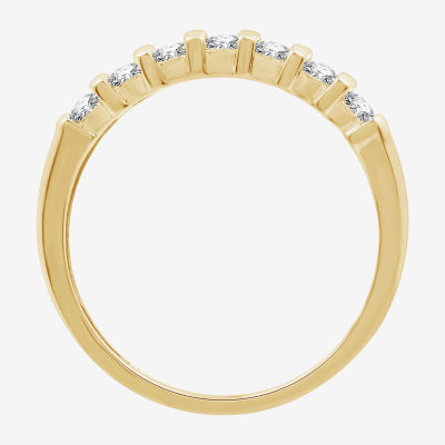 1/2 CT. T.W. Lab Grown White Diamond 14K Gold Over Silver Sterling Band