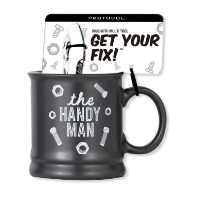 Coffee Mug with Pocket Multi Tool Set