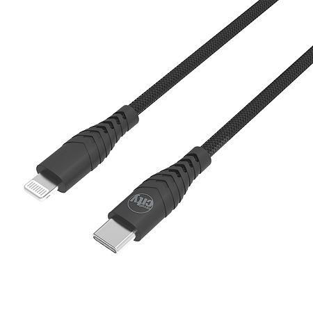 Circuit City 6ft. USB-C Lightning Charging Cable, One Size, Black