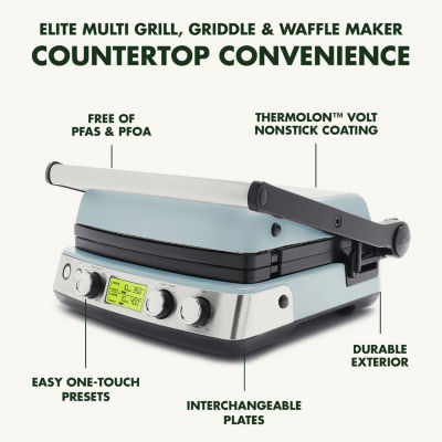 Greenpan Contact Multi Grill, Griddle, And Waffle Maker