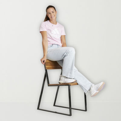 adidas Womens Crew Neck Short Sleeve T-Shirt