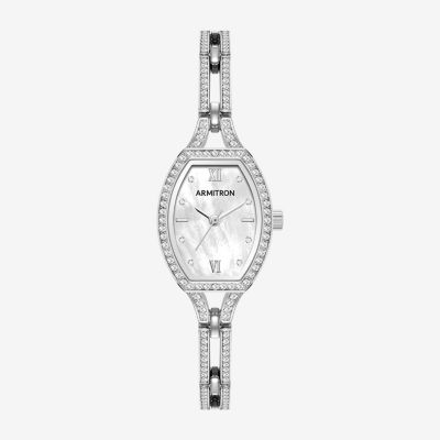 Armitron Womens Crystal Accent Silver Tone Bracelet Watch 75/5902mpsv
