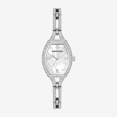 Armitron Womens Crystal Accent Silver Tone Bracelet Watch 75