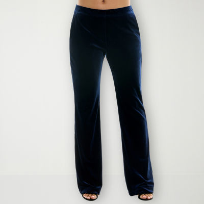 Velvet slim leg outlet trousers