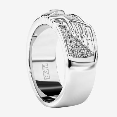 Marvel Fine Jewelry 1/5 CT. T.W. Natural White Diamond Sterling Silver Avengers Thor Band