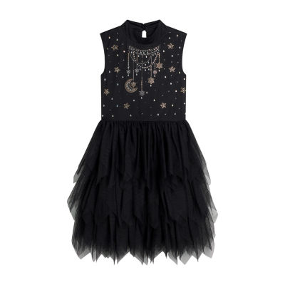 Byer California Big Girls Sleeveless A-Line Dress, Color: Black - JCPenney