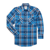 Men's Ely Cattleman Long Sleeve Flannel Lined Denim Western Snap Shirt