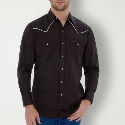 Ely Cattleman Big and Tall Mens Classic Fit Long Sleeve Button-Down Shirt
